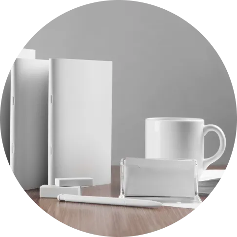 印刷前で白色のいろいろな素材画像