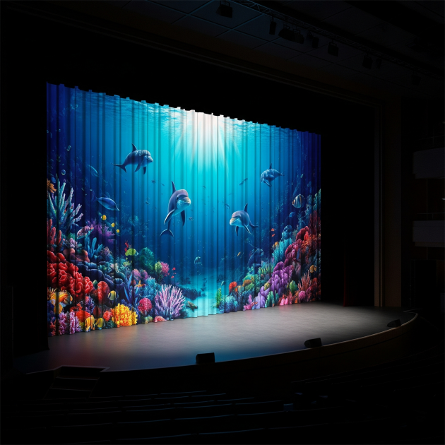 舞台幕（昇華転写印刷）