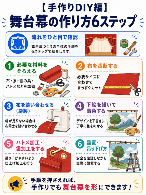 舞台幕　手作り　作り方