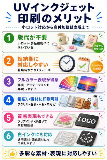 UVインクジェット印刷のメリット